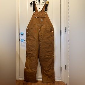 NEW XL Carhartt Men’s Duck Insulated Bib Overall